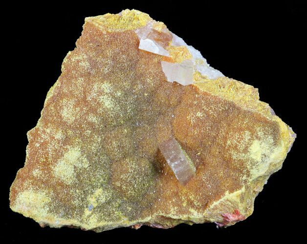 Orpiment With Barite Crystals - Peru #63790